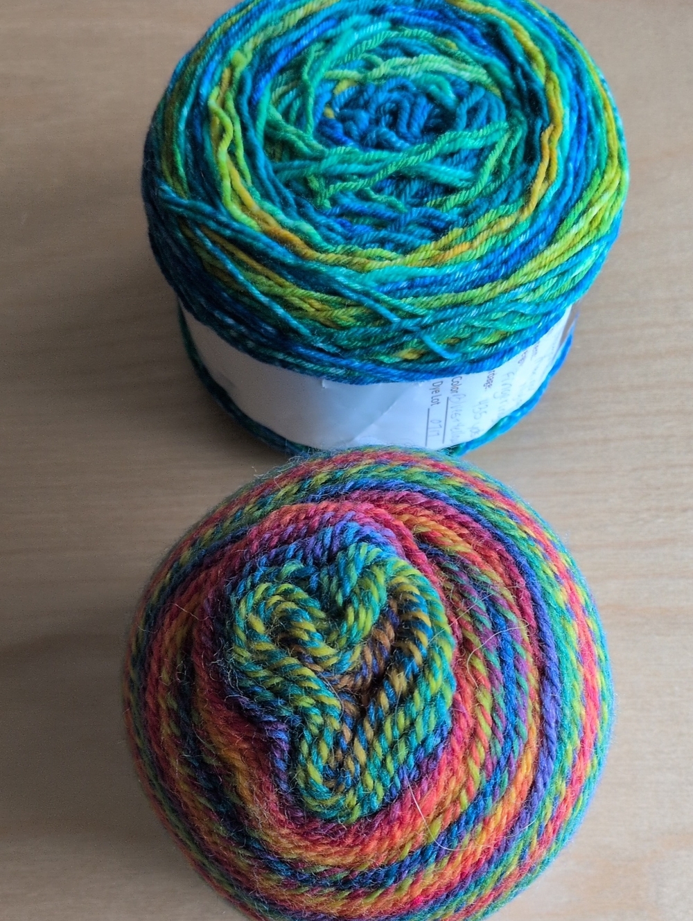 Queensland Perth & Hand-Dyed Jorstad Creek Sock Weight- 2 Skeins Cool Colors!!!